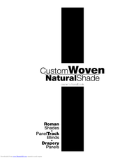 Selectblinds Custom Woven Natural Shades Owner's Handbook Manual
