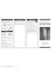 Selectblinds Fabric Roman Shades with Cordless Controls Installation Instructions
