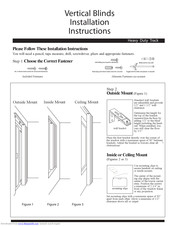 Selectblinds Vertical Blinds Installation Instructions