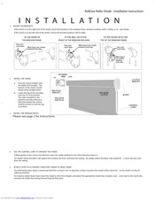 Selectblinds RollEase Installation Instructions