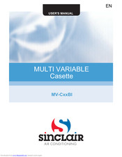 Sinclair MULTI VARIABLE User Manual