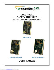 BC Biomedical SA-2010S-INTL User Manual