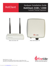Firetide HotClient 2100 Hardware Installation Manual