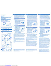 Kensington MicroSaver Instruction Manual