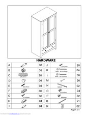 Noa & Nani Tobie Wardrobe in White Assembly Instruction Manual