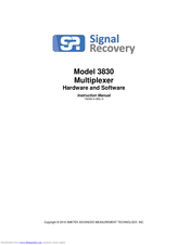 Signal Recovery 3830 Instruction Manual