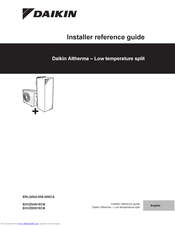 Daikin Altherma EHVZ04S18CB Installer's Reference Manual