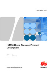 Huawei HG630 Product Description