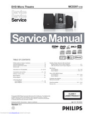 Philips MCD297/05 Service Manual