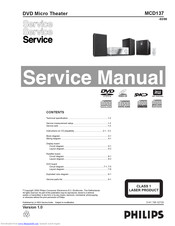 Philips MCD137/98 Service Manual