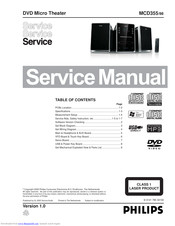Philips MCD355 Service Manual