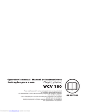 Husqvarna WCV 180 Operator's Manual