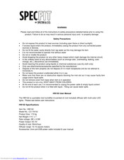 Spector&Co SPECFIT HW102 User Manual