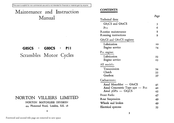 Norton Villiers Limited G85CS Maintenance And Instruction Manual
