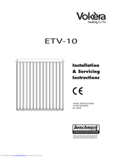 VOKERA ETV-10 Installation & Servicing Instructions Manual
