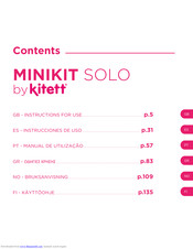 Kitett MINIKIT SOLO Instructions For Use Manual