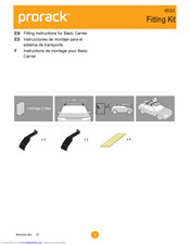 Prorack K530 Fitting Instructions Manual
