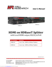 Hall Research Technologies UHBX-3S User Manual
