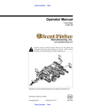 GREAT PLAINS Turbo Max 3.0M TM Operator's Manual