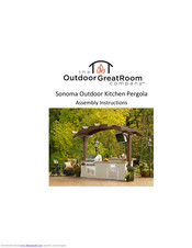 Outdoor GreatRoom Company Sonoma Assembly & Instruction Manual