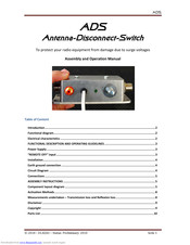 ADS Antenna-Disconnect-Switch Assembly And Operation Manual