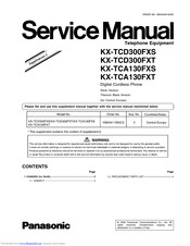 Panasonic KX-TCD300FXS Service Manual