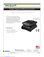 Quest Engineering F9 Installation, Operation And Maintenance Instructions