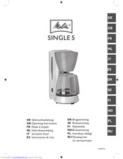 Melitta Single 5 Operating Instructions Manual