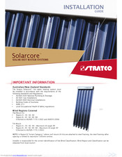 Stratco Solarcore G21526L666VE Installation Manual