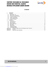 pro-bel VISTEK V6334E/D User Manual