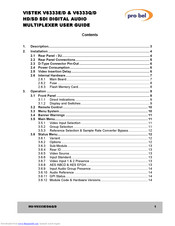 pro-bel VISTEK V6333Q/D User Manual