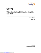 pro-bel V6271 User Manual