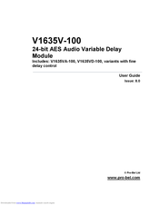 pro-bel V1635V User Manual
