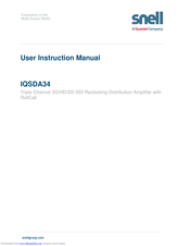 Snell IQSDA34 User Instruction Manual