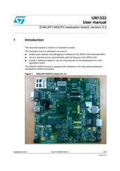 ST EVALSP1340CPU User Manual