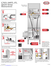 CMA Dishmachines CMA180VL-FL Quick Setup Instructions