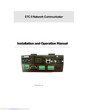 Satec ETC II Installation And Operation Manual