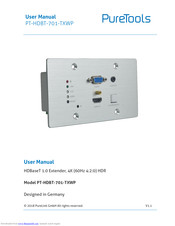 PureTools PT-HDBT-701-TXWP User Manual