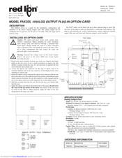 Red Lion PAXCDL User Manual