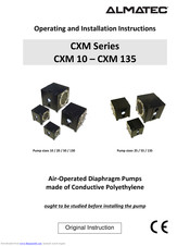 Almatec CXM 55 Operating And Installation Instructions