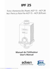 Adixen IPF 25 User Manual