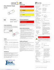 Varian PVG-502 Instruction Manual