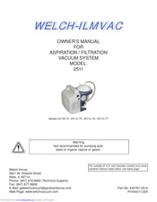 Welch 2511C-77 Owner's Manual