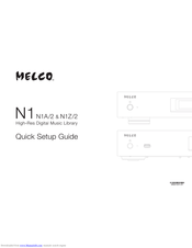Melco N1Z/2 Quick Setup Manual