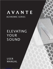 Avante Achromic A15 User Manual