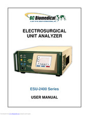 BC Biomedical ESU-2400H User Manual