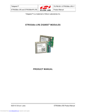 Telegesis ETRX358-LRS Product Manual