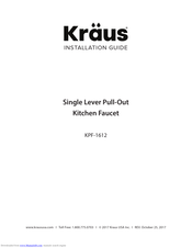 Kraus KPF-1612 Installation Manual