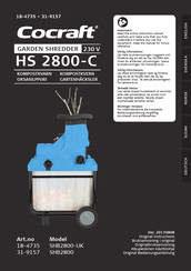 Cocraft HS 2800-C Original Instructions Manual