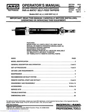 aro 8357-A Operator's Manual